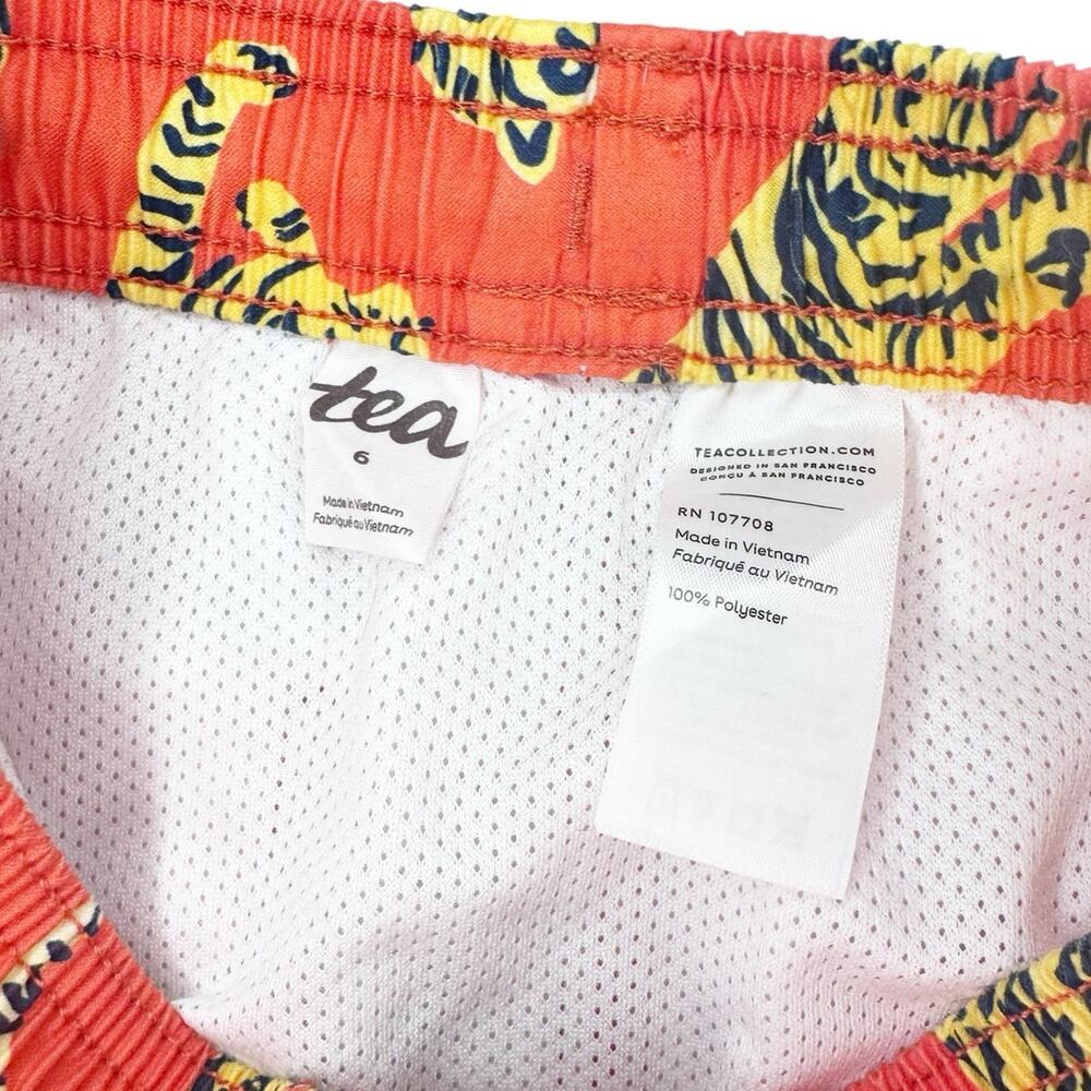 Tea Collection Mid-Length Swim Trunks Size 6 - Picture 5 of 5